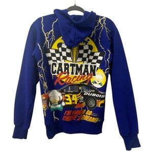 South Park Cartman Racing Zip Up Hoodie - New - Size XS